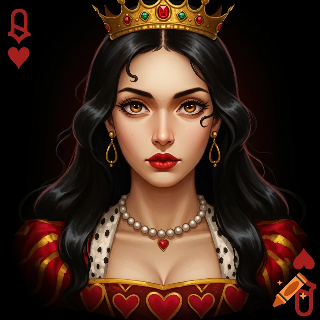 Portrait of a Queen of Hearts