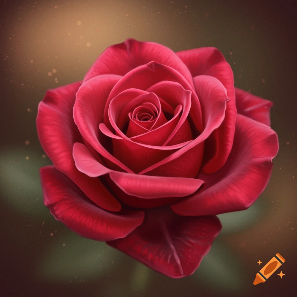 A red rose with a blurry background