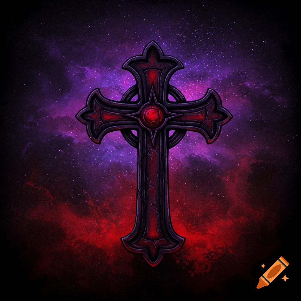 Chrome hearts cross design in png format on craiyon