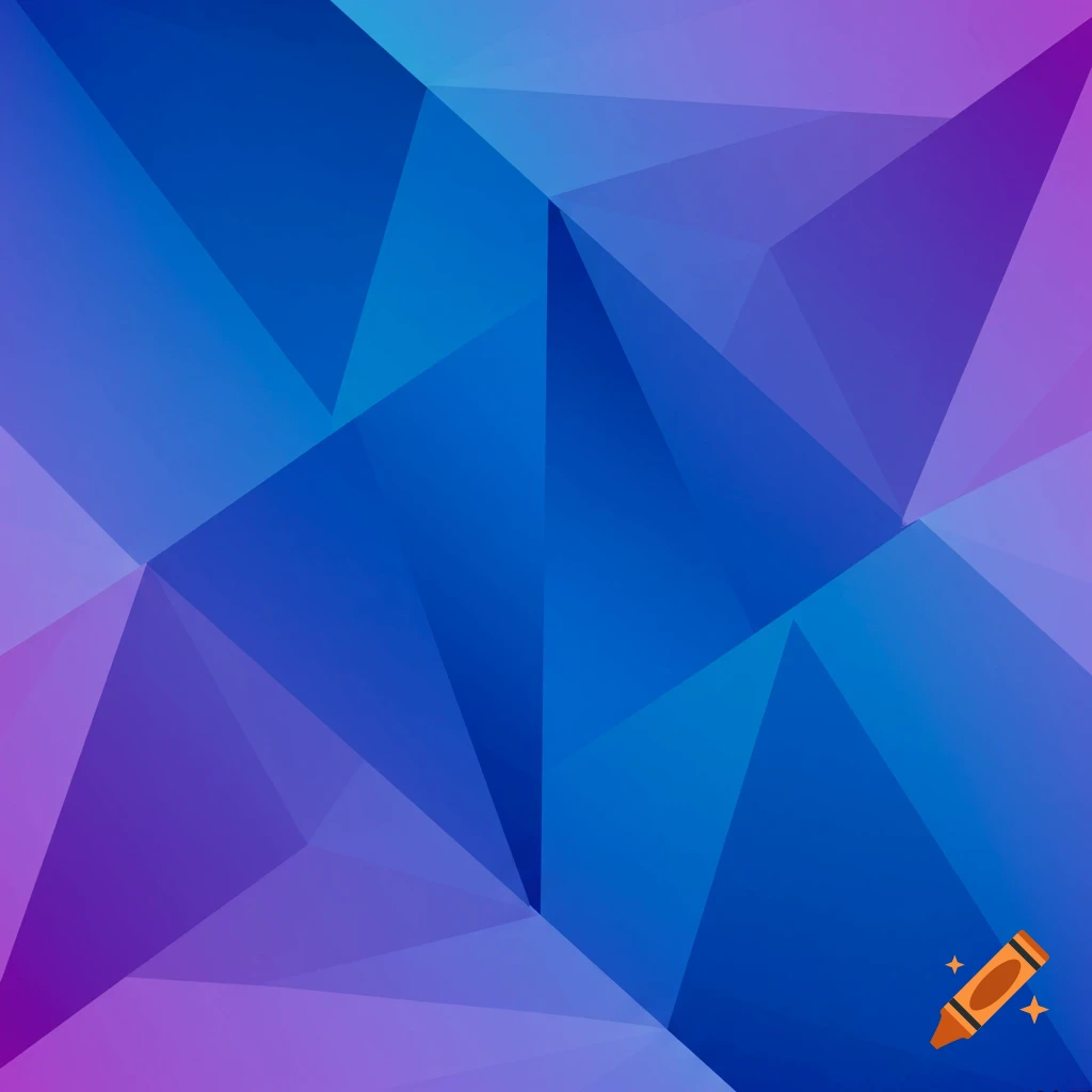 Abstract geometric design with blue and purple gradients.