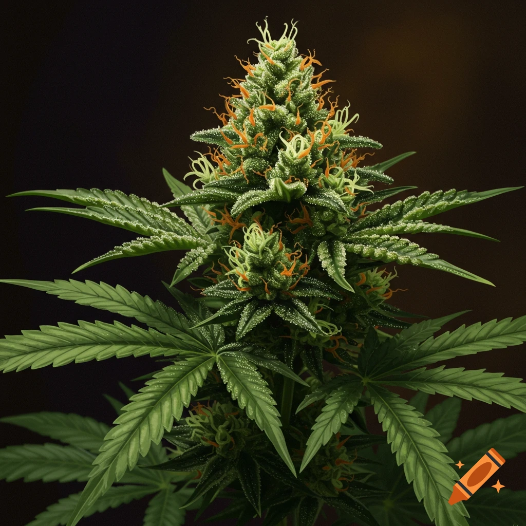 A close-up of a cannabis bud.