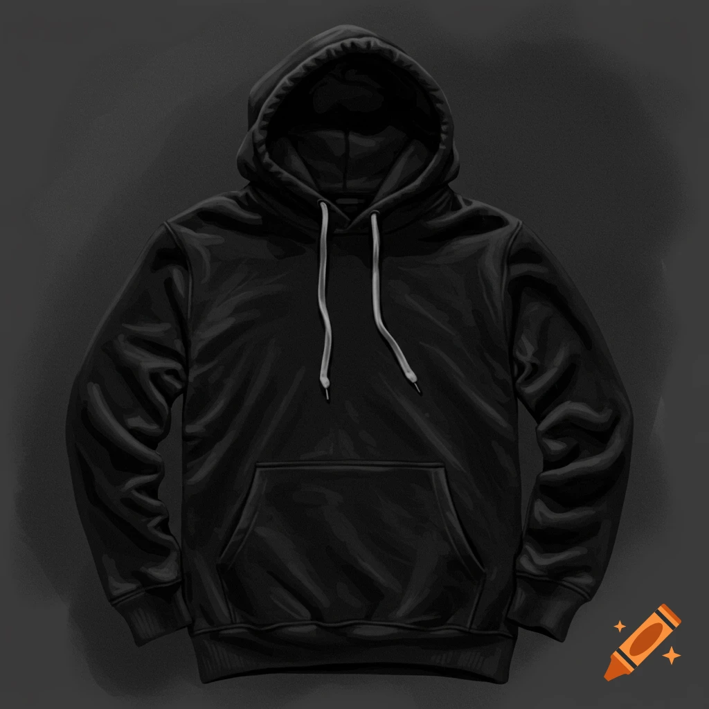 A black hoodie