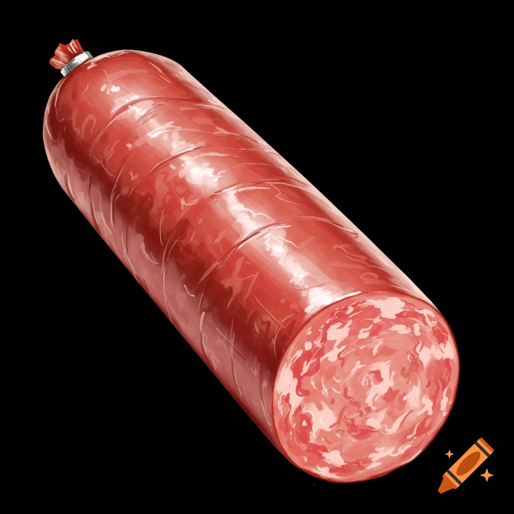A tube of salami