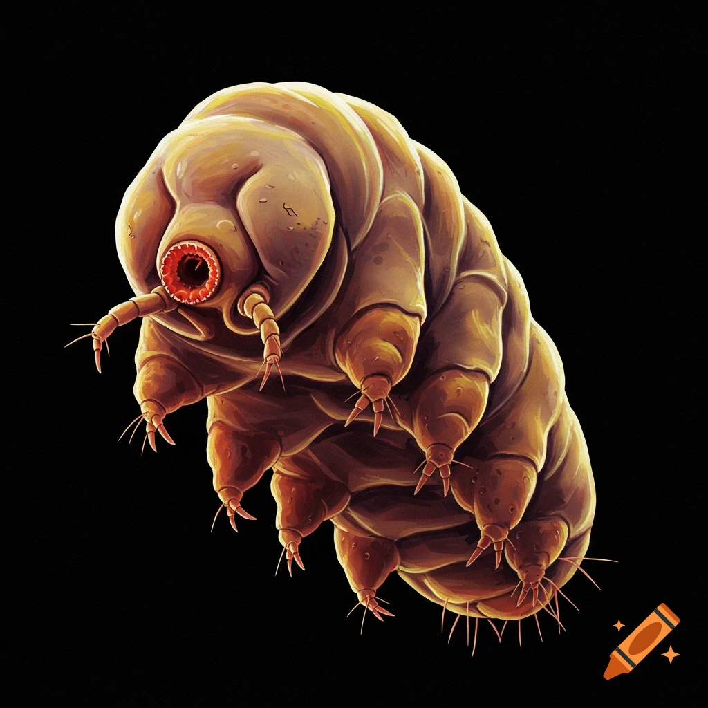A close-up of a tardigrade.