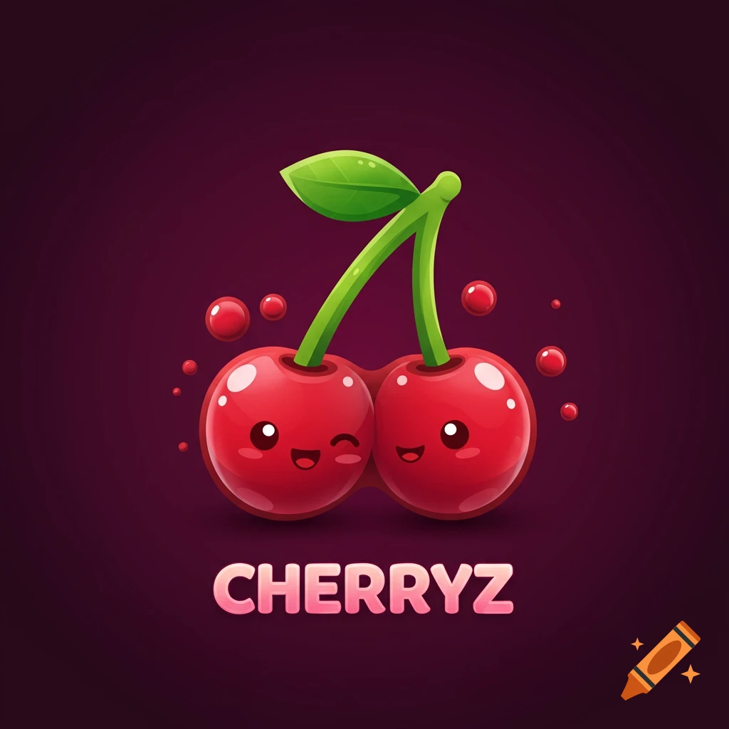 A cute cartoon logo featuring two smiling cherries with the text CHERRYZ below them.