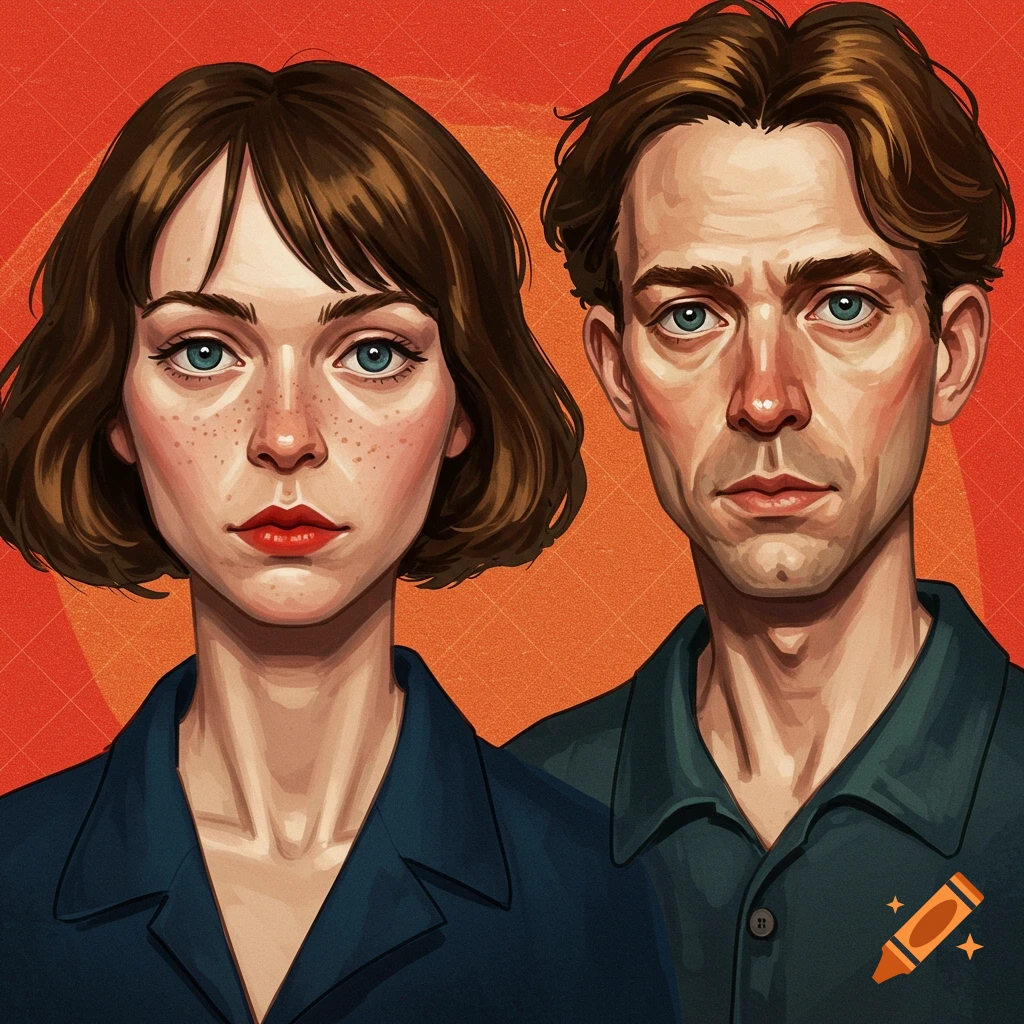A woman and a man