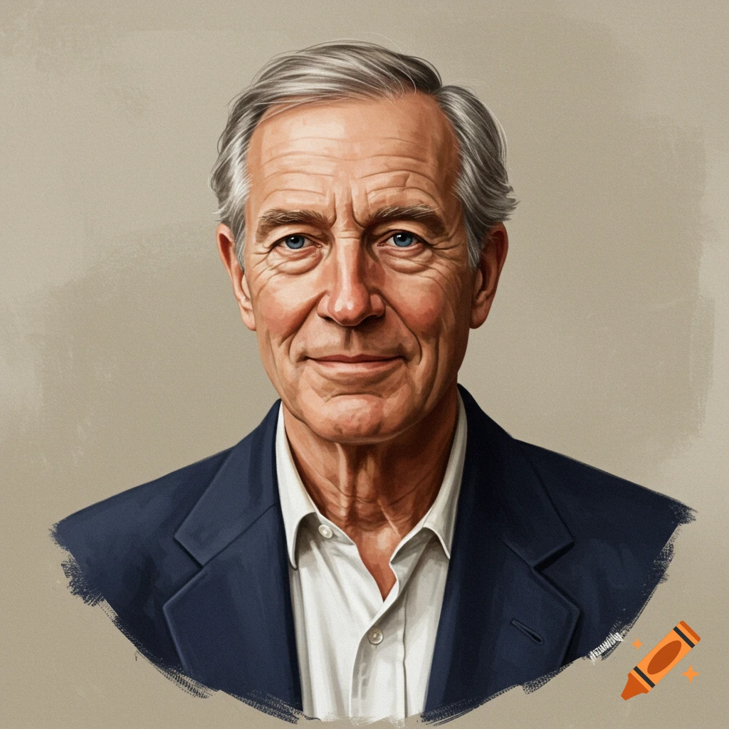 Portrait of an older man.