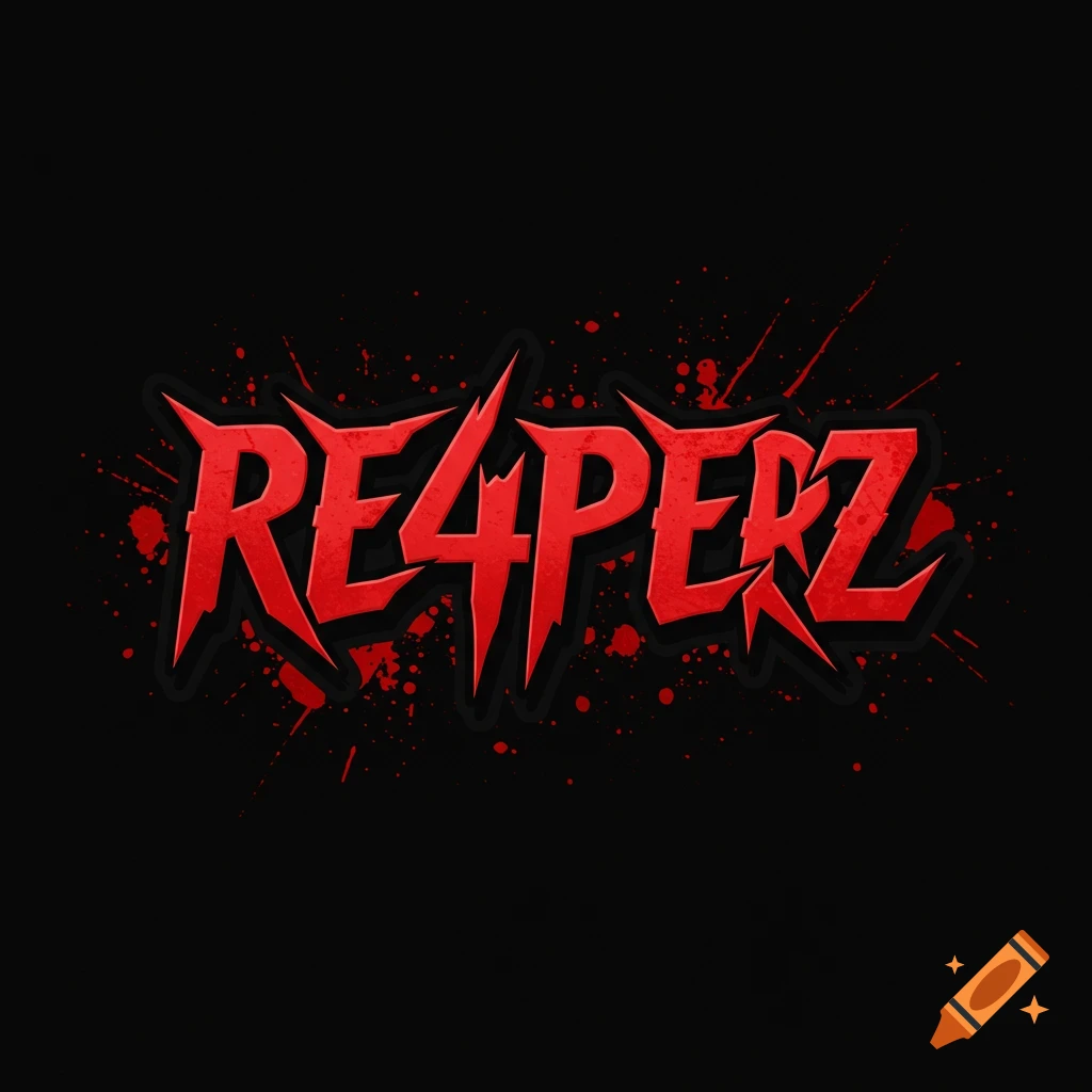 Red stylized RE4PERZ logo with blood splatters on a black background