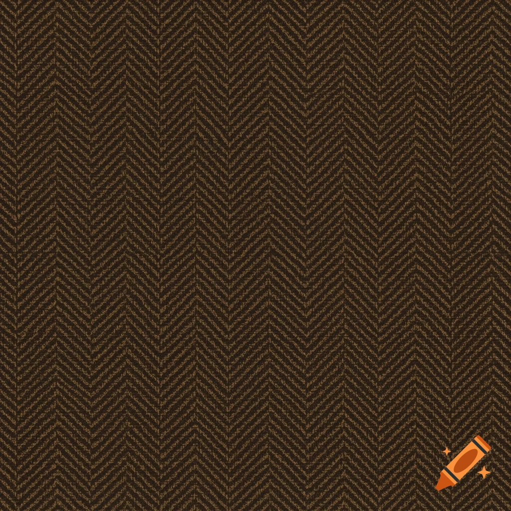 Seamless dark brown herringbone fabric texture