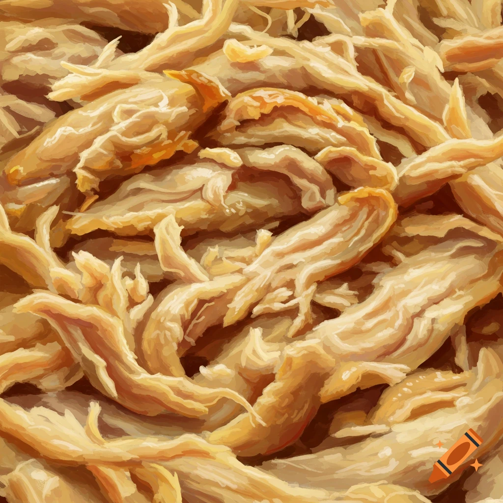 Shredded chicken.