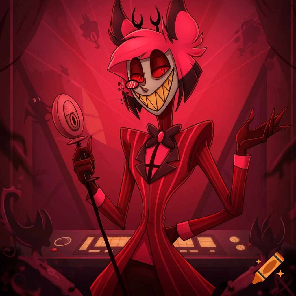 ハズビンホテル HazbinHotel ALASTOR MICROPHONE ハズビンホテルのアラスターマイクスタッフ - Etsy 日本