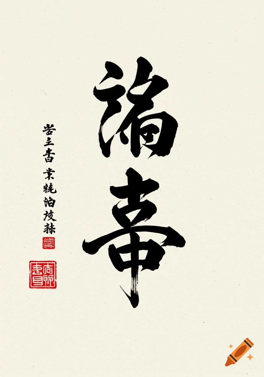 Japanese calligraphy of the characters for 'Mujō' (impermanence) in black ink on a light background.