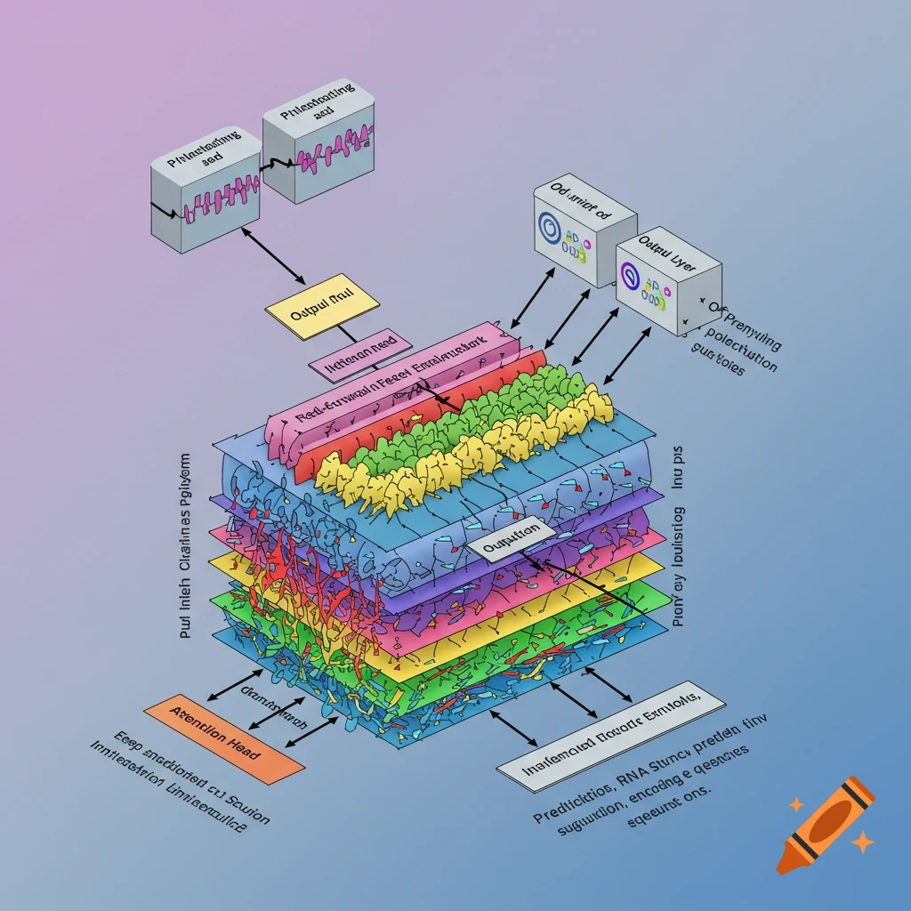 Deep learning model transformer for biological sequences on Craiyon