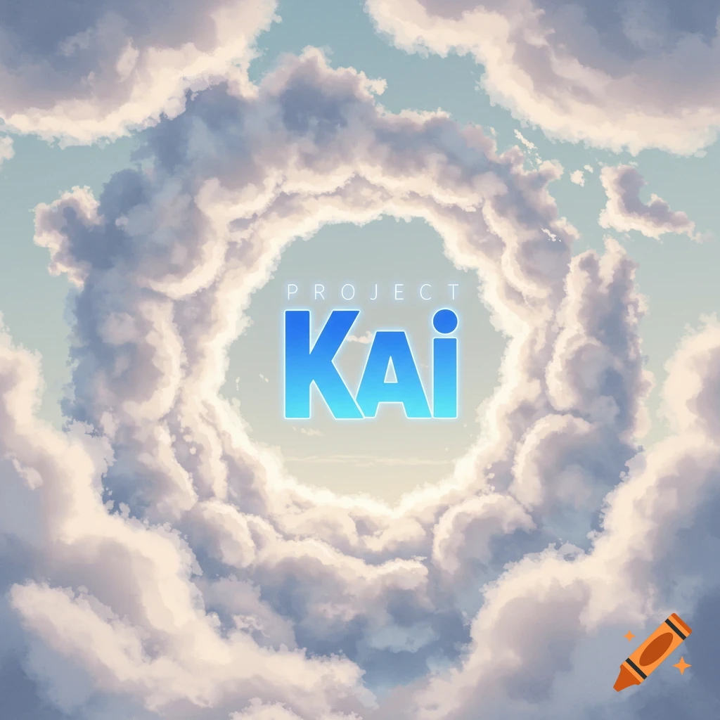 The text 'PROJECT Kai' surrounded by clouds in the sky.