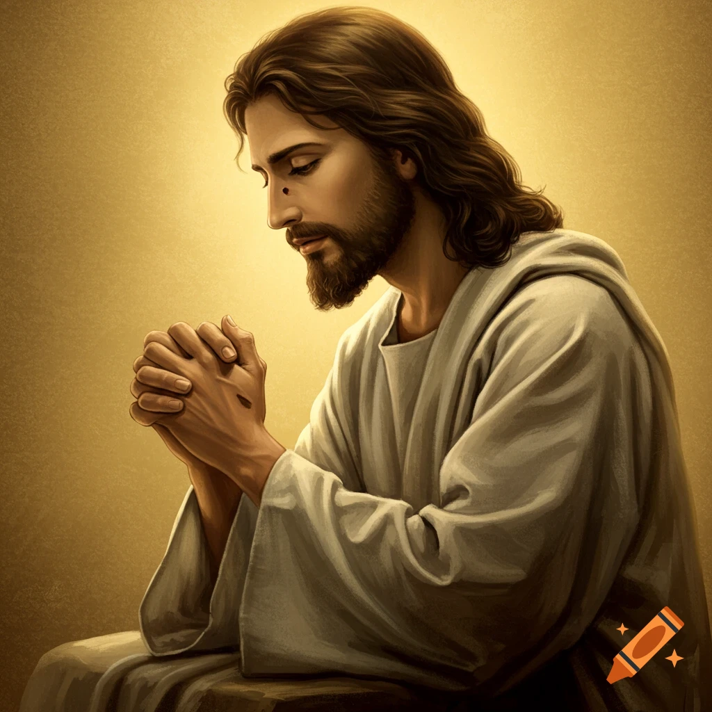 Jesus praying