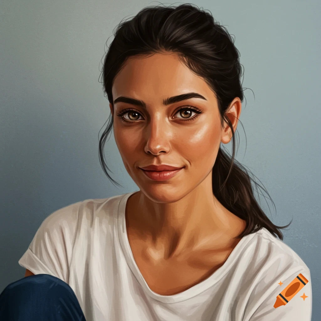 A portrait of a woman.
