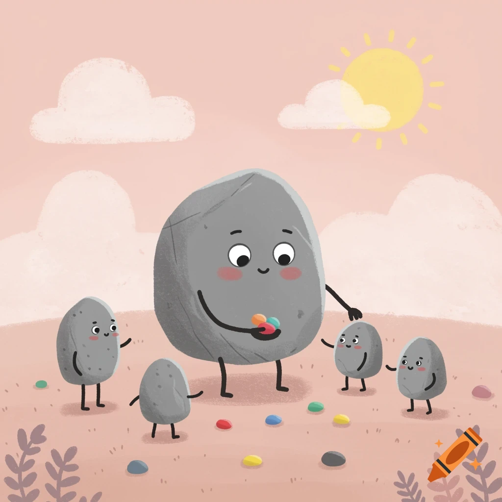 Stealing Rocks Illustration of a Ninja Potato Stealing Rocks created on Craiyon