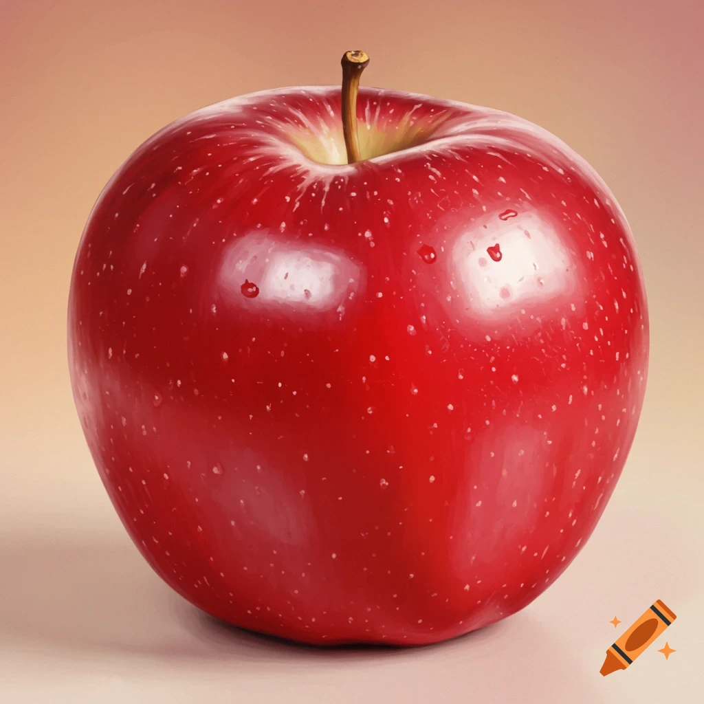 A red apple.