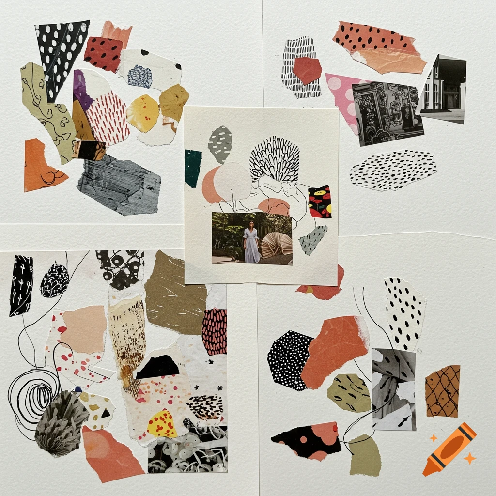 Paper Collage created on Craiyon
