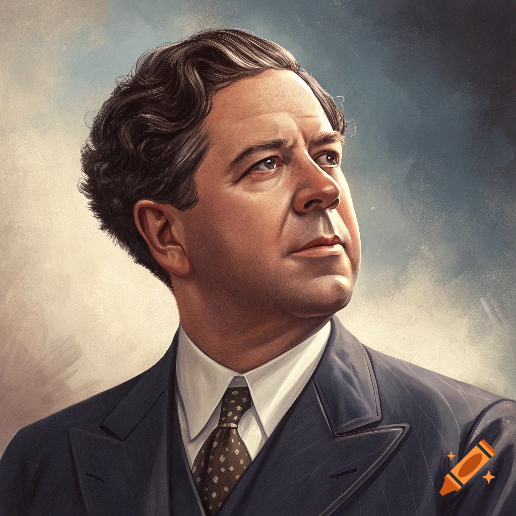 Huey Long portrait