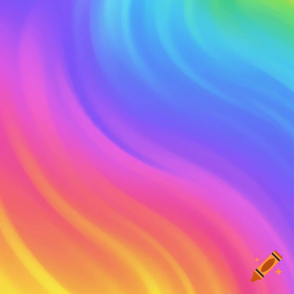 A wavy gradient in rainbow colors