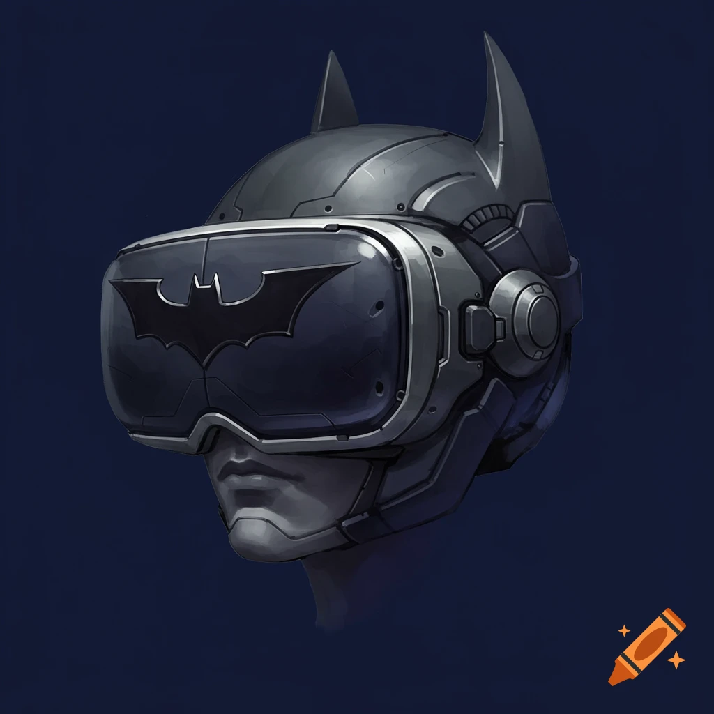 A Batman themed VR helmet.