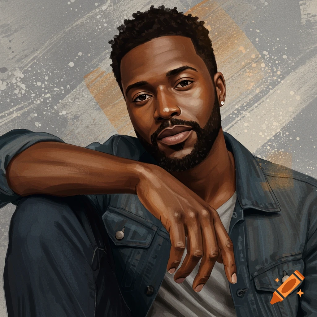 A man in a denim jacket