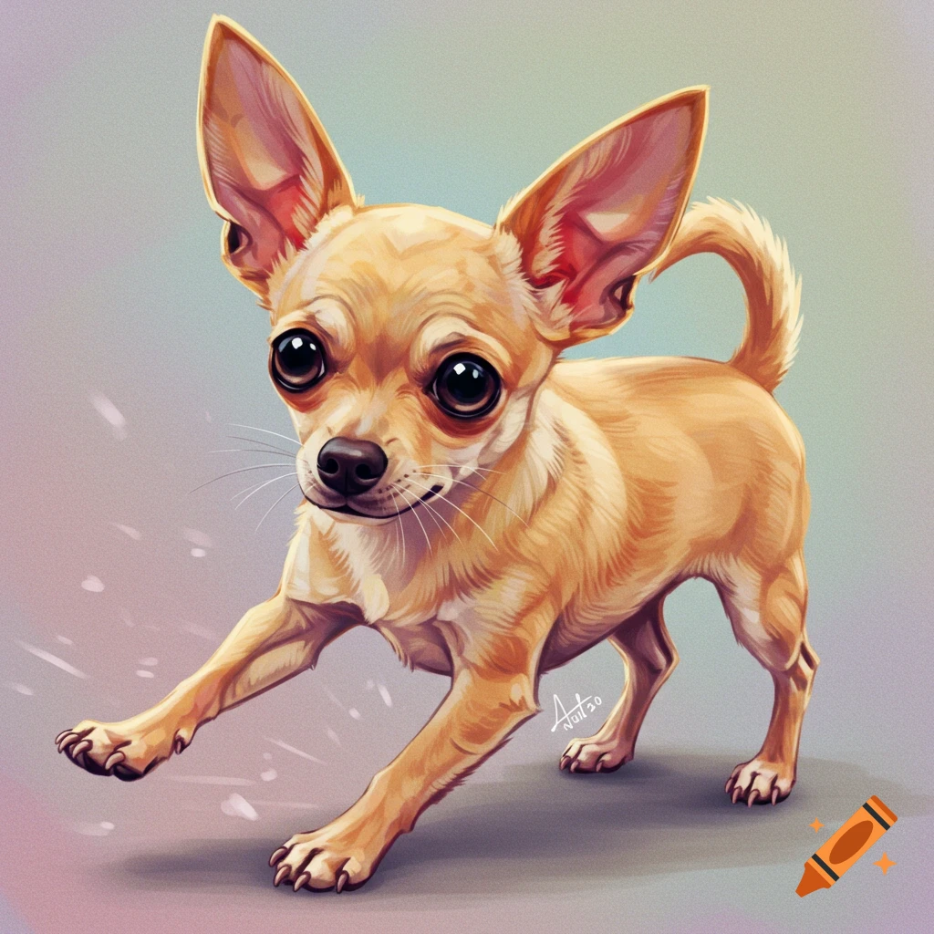 A light brown chihuahua with large eyes.