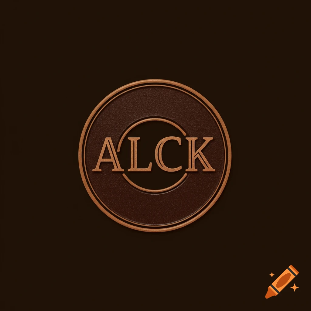A circular bronze logo with the letters ALCK in the center.