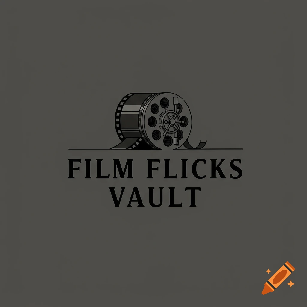 Logo with a film reel and the text 'FILM FLICKS VAULT'