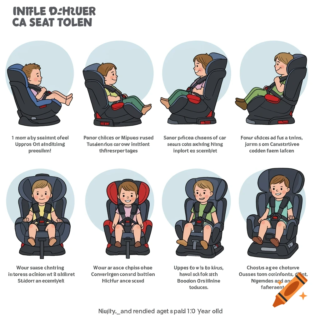 Car seat progression for child injury prevention, ages 1 month to 10