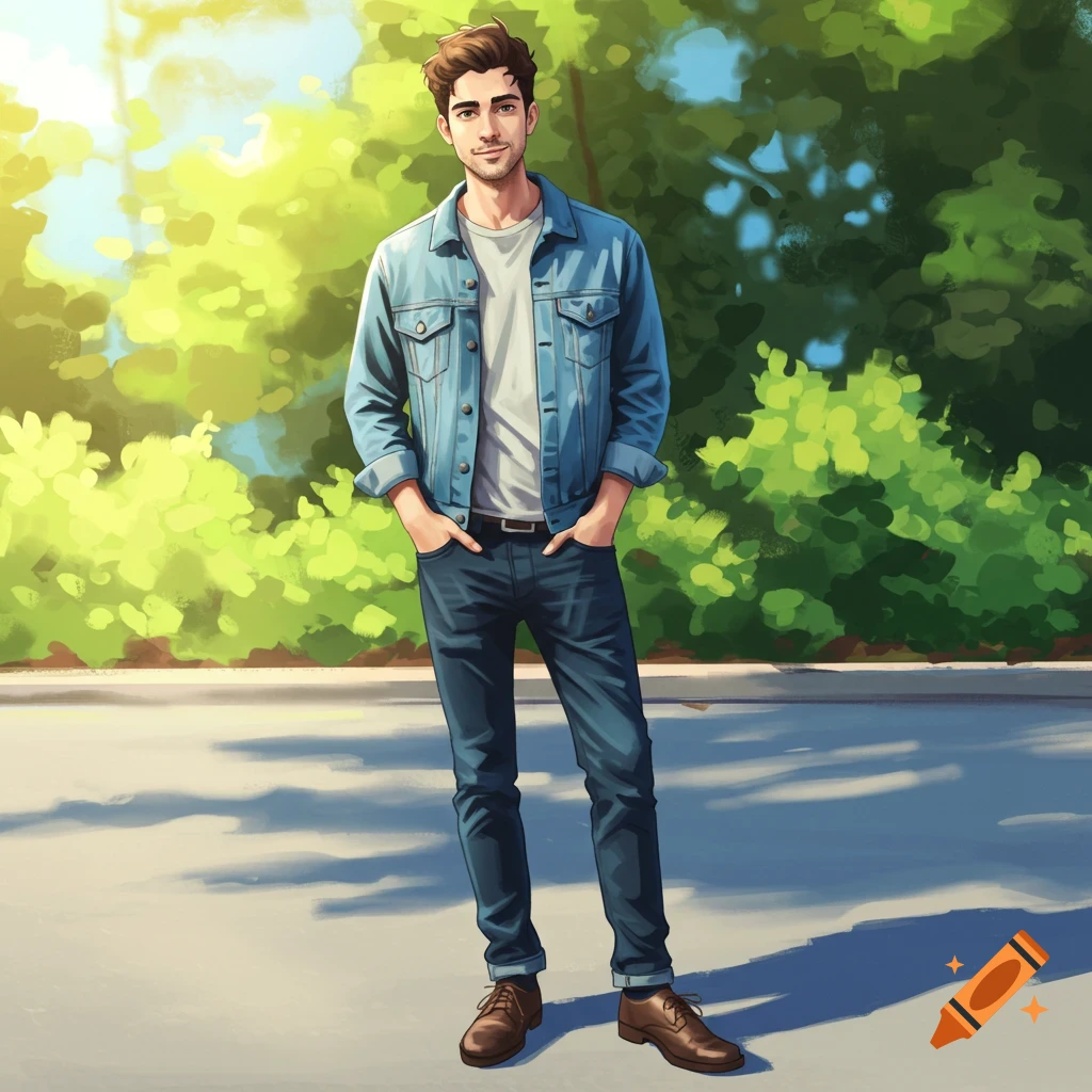 A man standing outdoors.