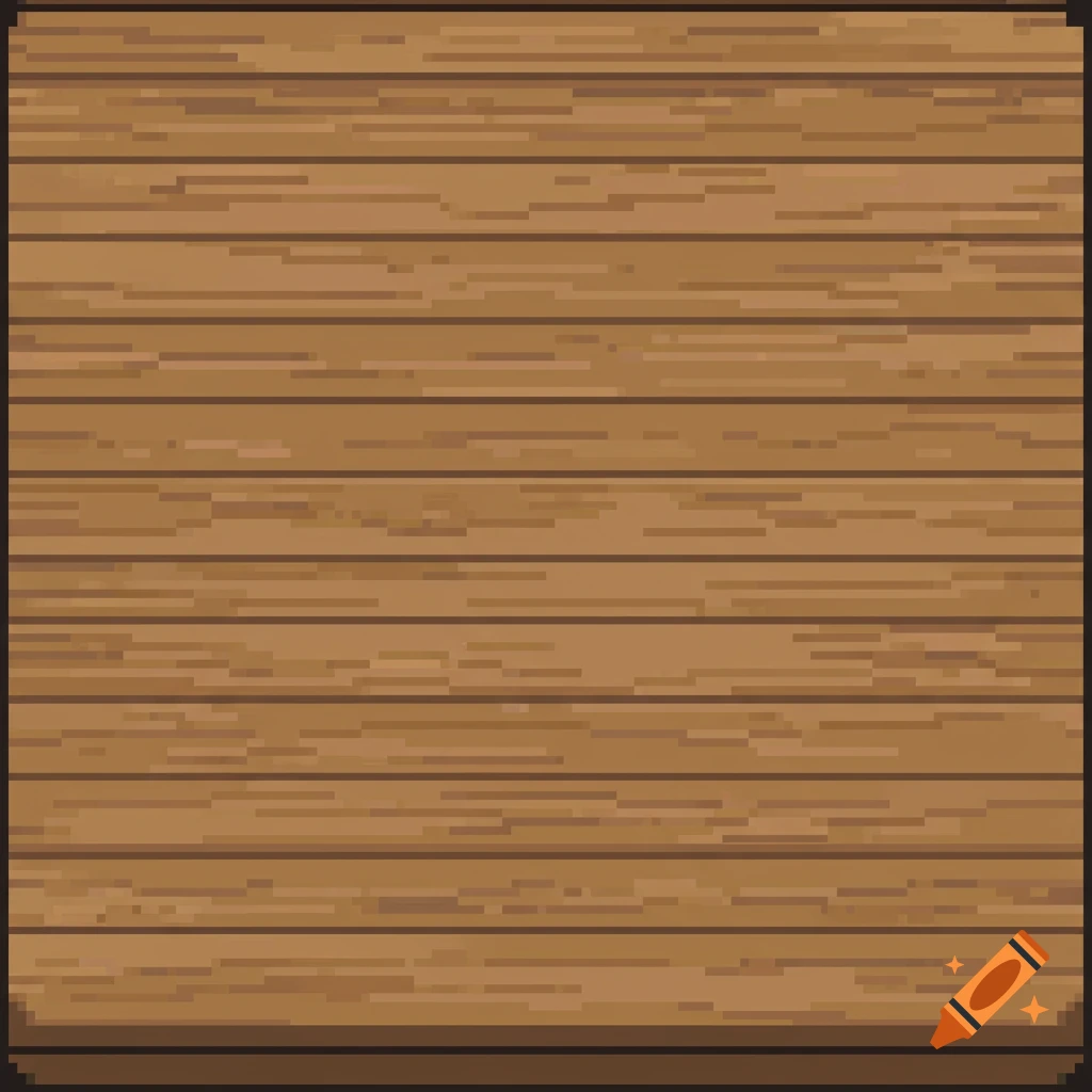 Pixel art texture of horizontal wooden planks.