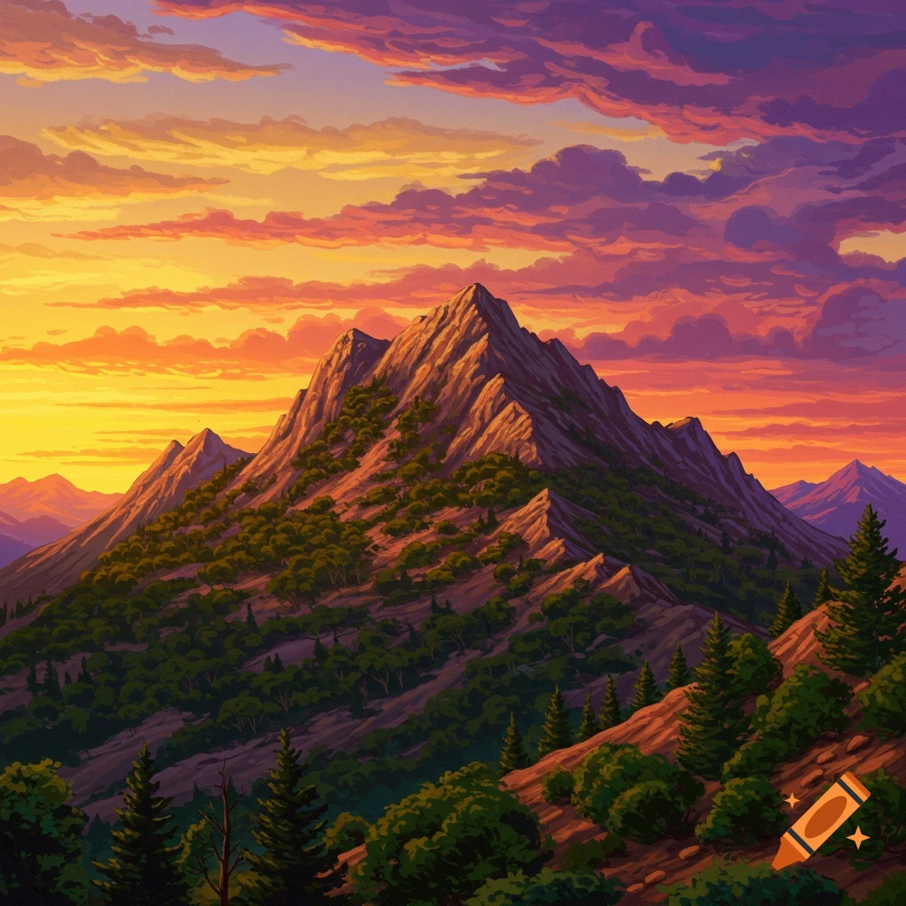 Mountainscape created on Craiyon Mountainscape created on Craiyon