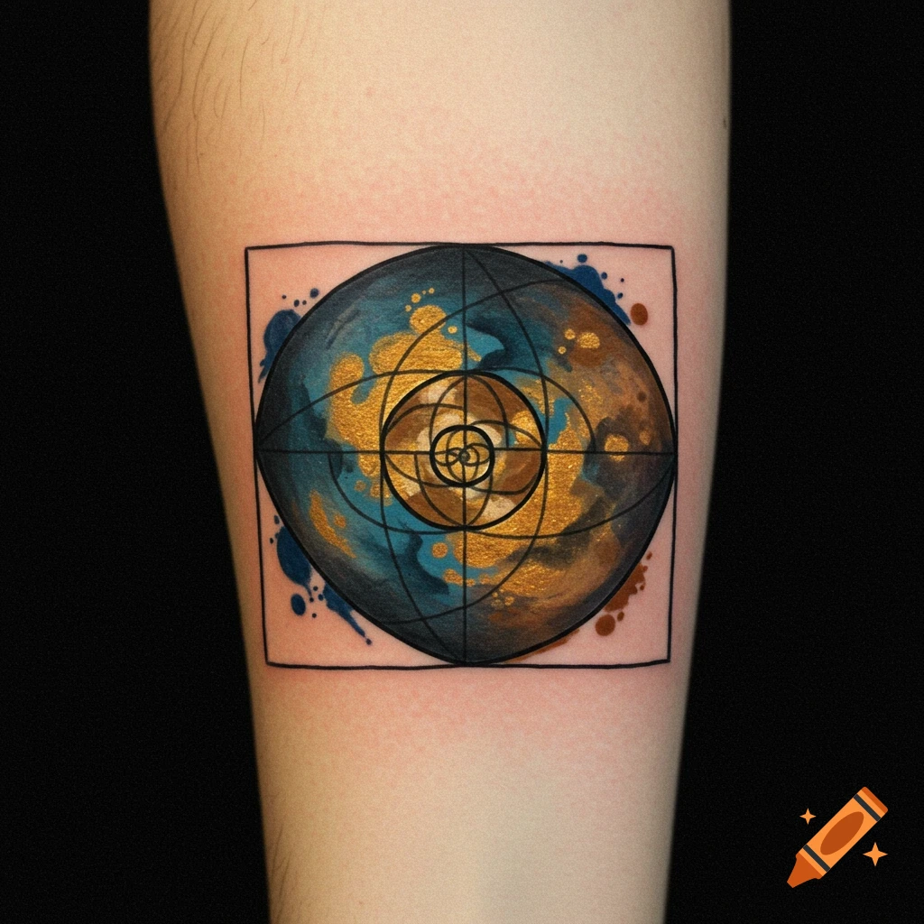 Fibonacci Sequence Tattoo on Craiyon