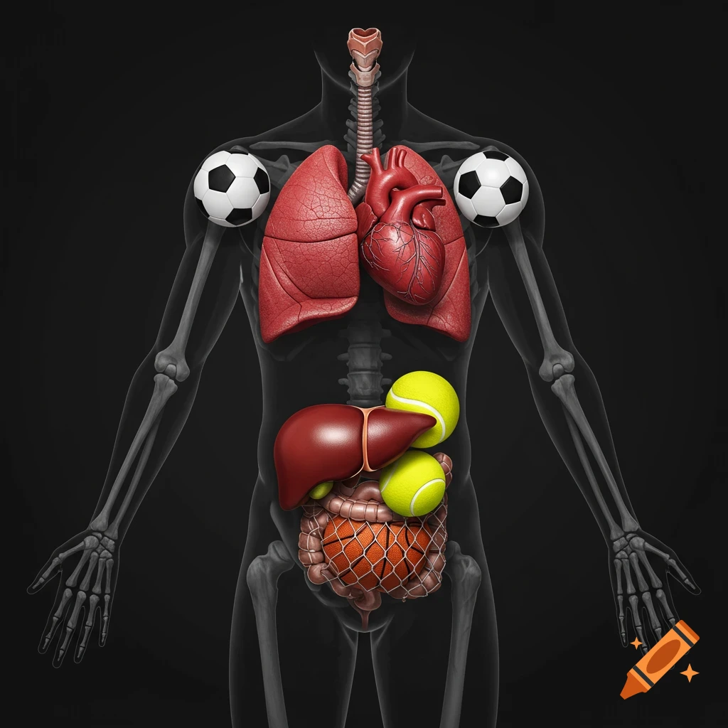 Anatomy model created on craiyon