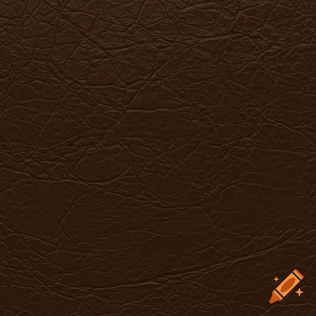 A close-up view of a dark brown leather texture.