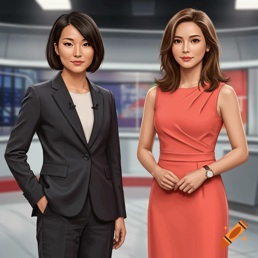 Image of two news women in a studio.