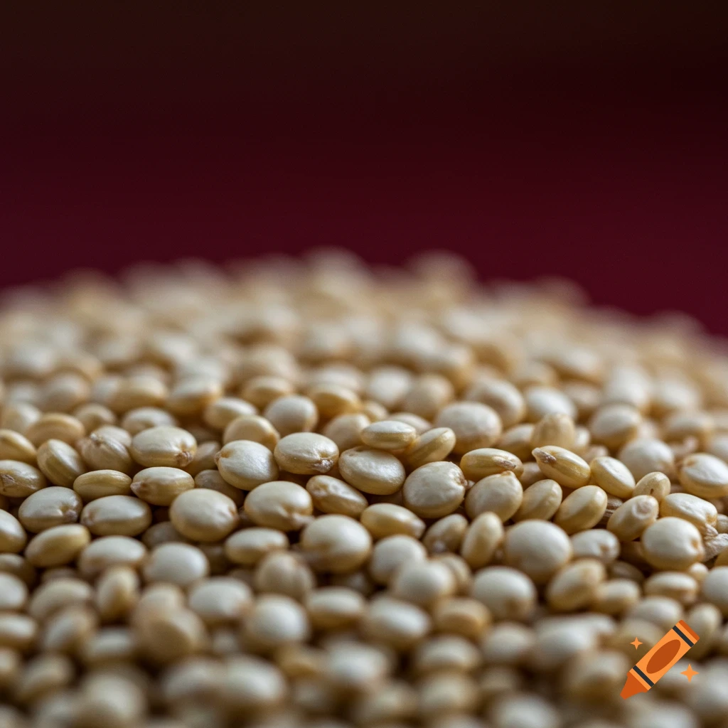 Close-up of quinoa grains