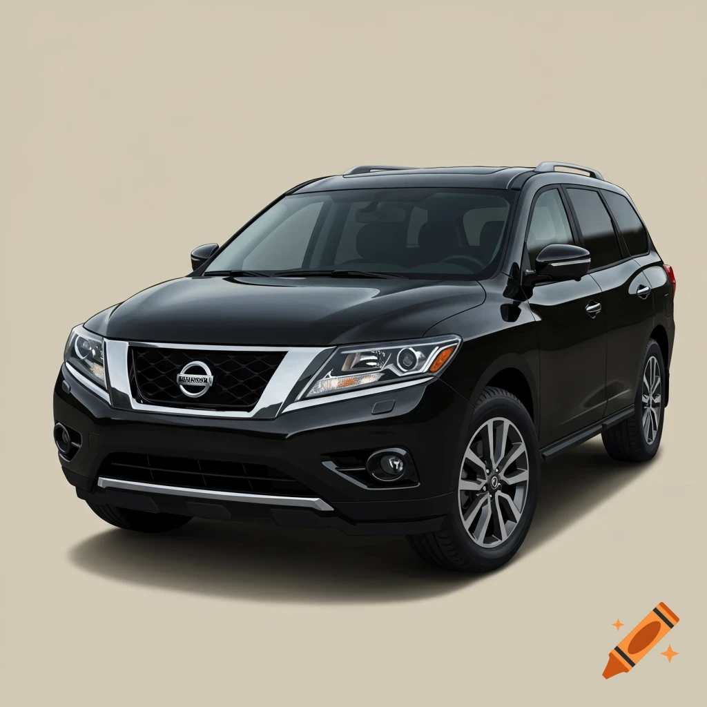 A black 2015 Nissan Pathfinder SUV.
