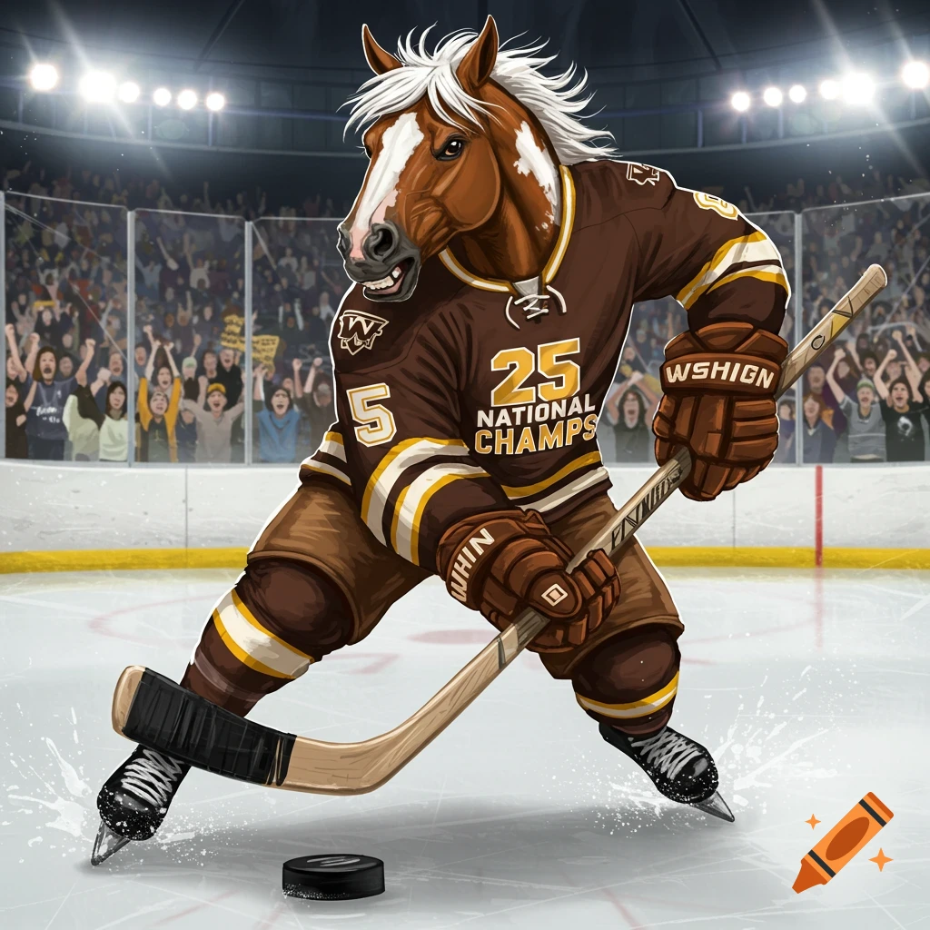 horse-playing-ice-hockey-in-western-michigan-university-jersey-on-craiyon