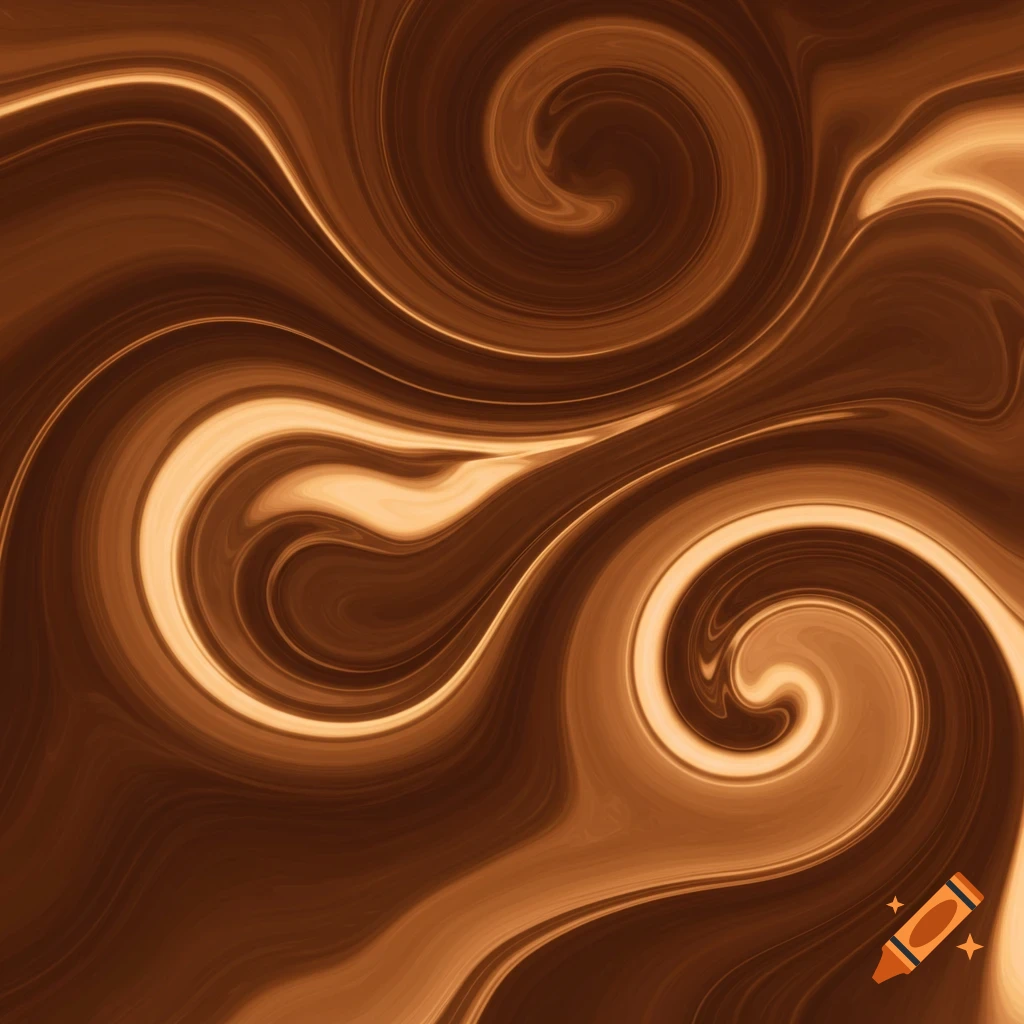 Abstract swirls of brown and tan