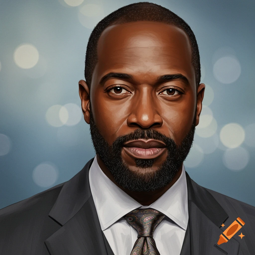 Portrait of a Black man in a suit and tie.