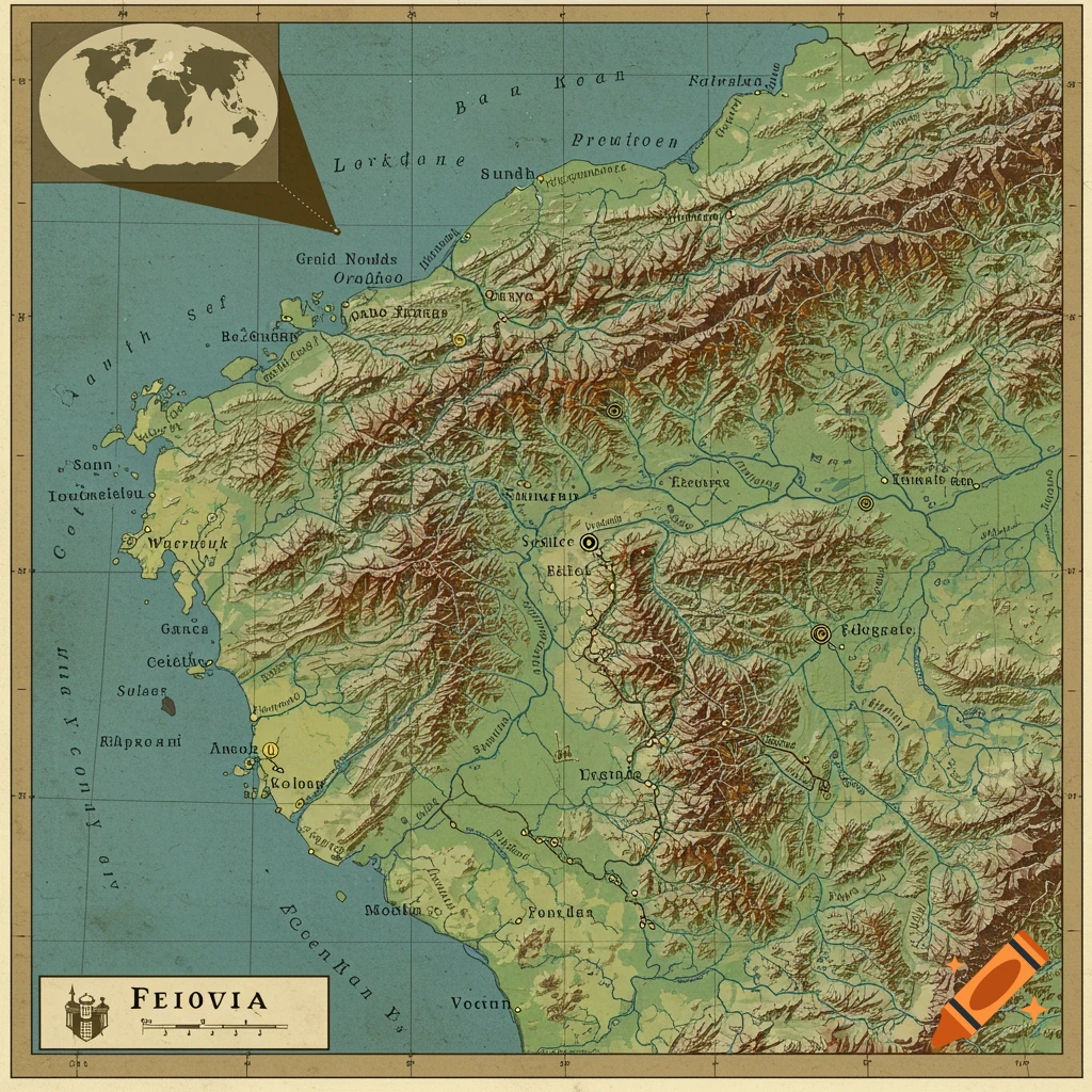 A Detailed Relief Map Of A Fictional Country Named Feiovia Showing NNij7yqSS 2v9vxYew9vUw.webp