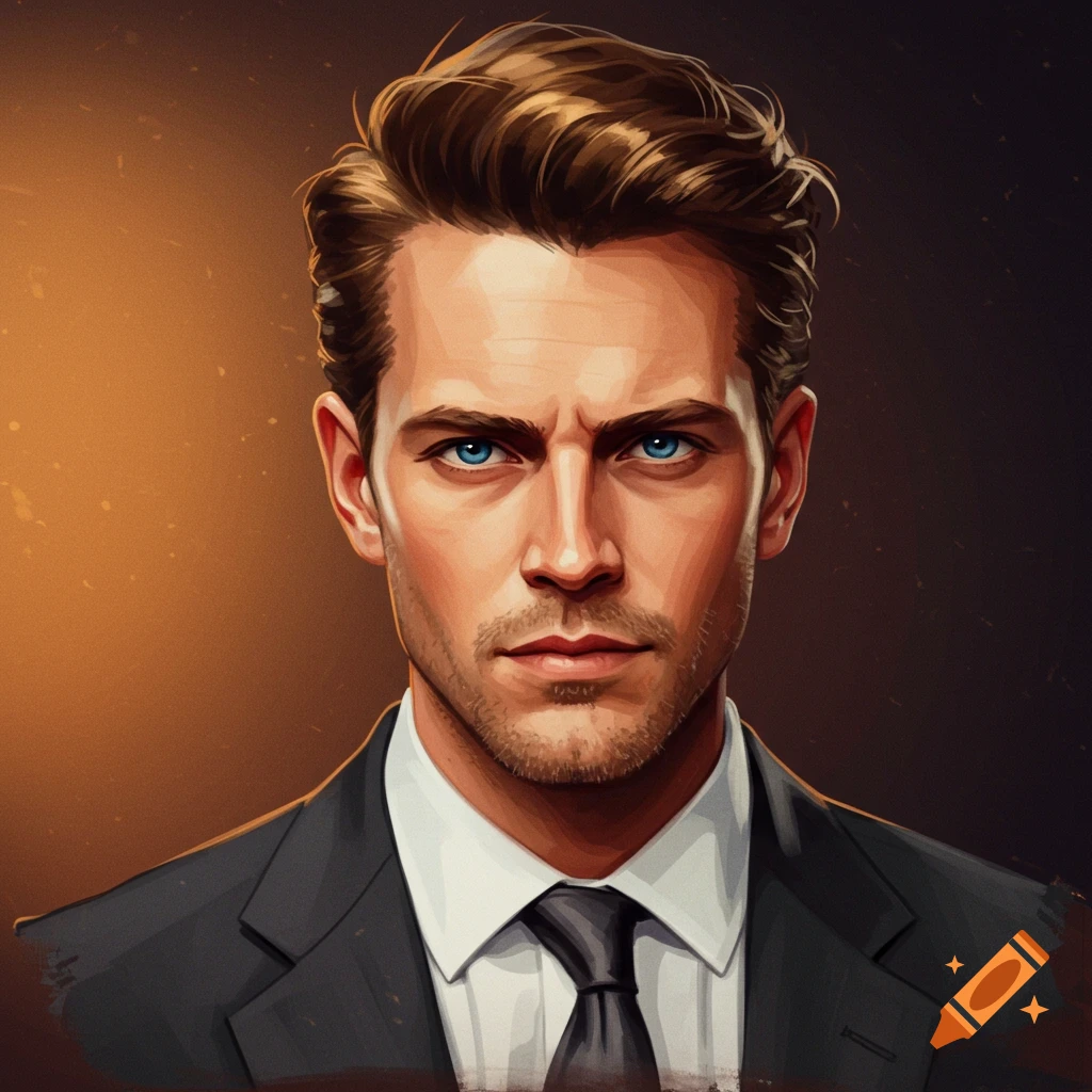 A man in a suit.