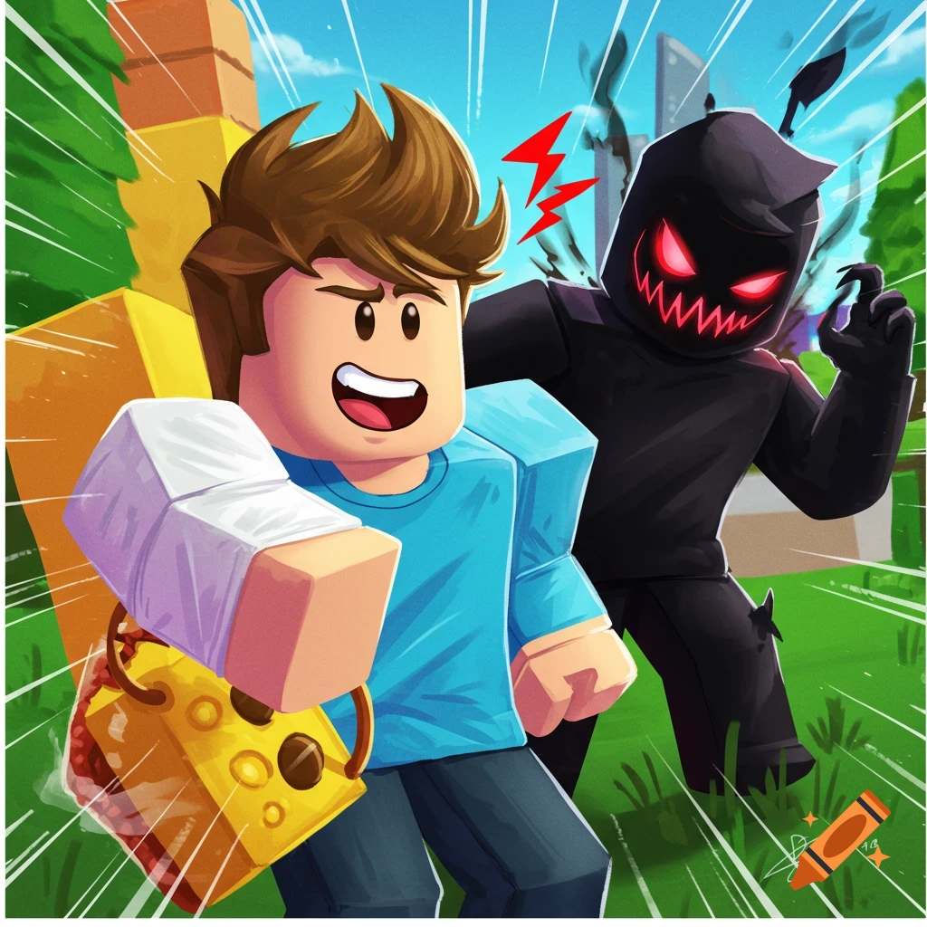 Roblox created on Craiyon