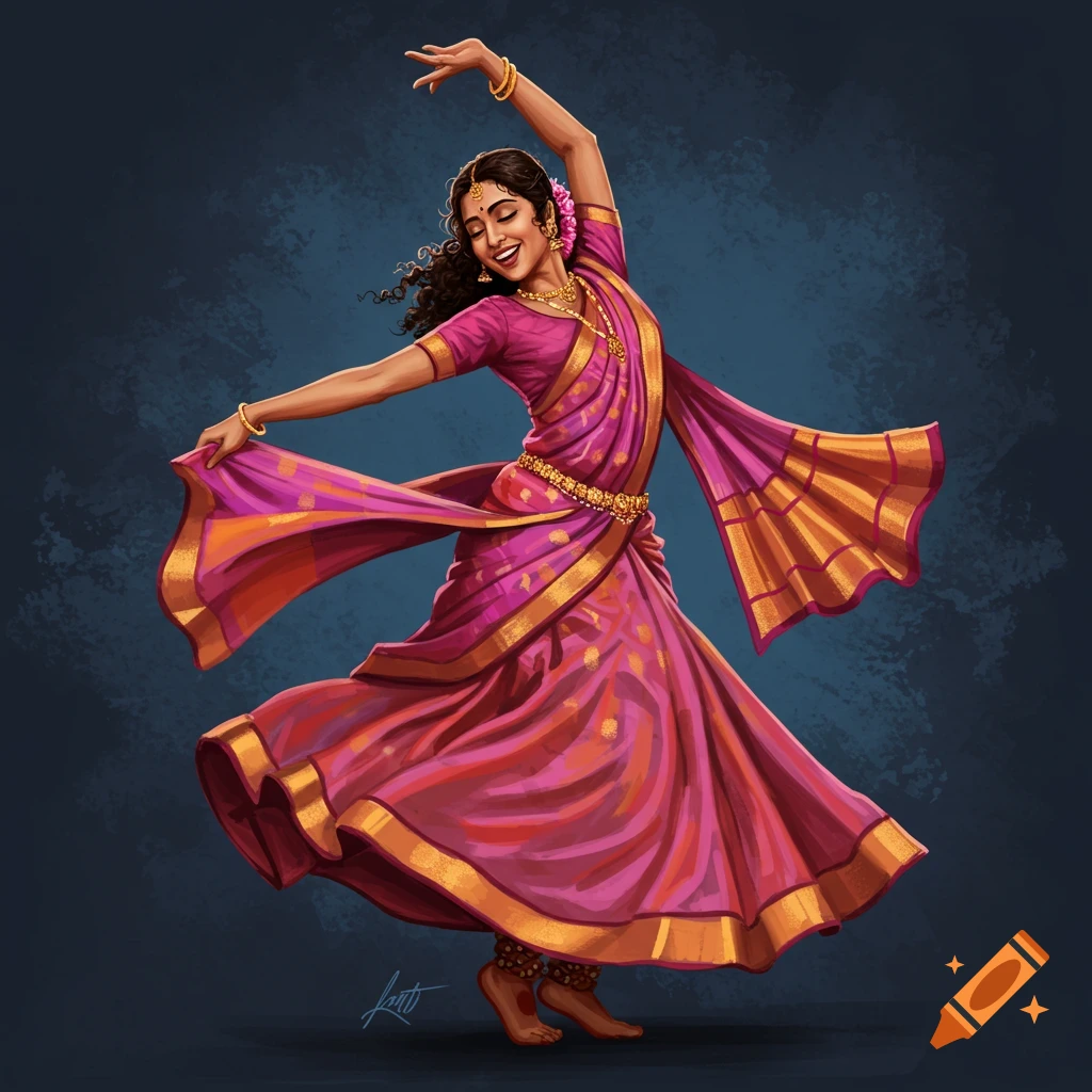Set of 3 Bharatanatyam Art,desi Art,south Asian Art ,indian