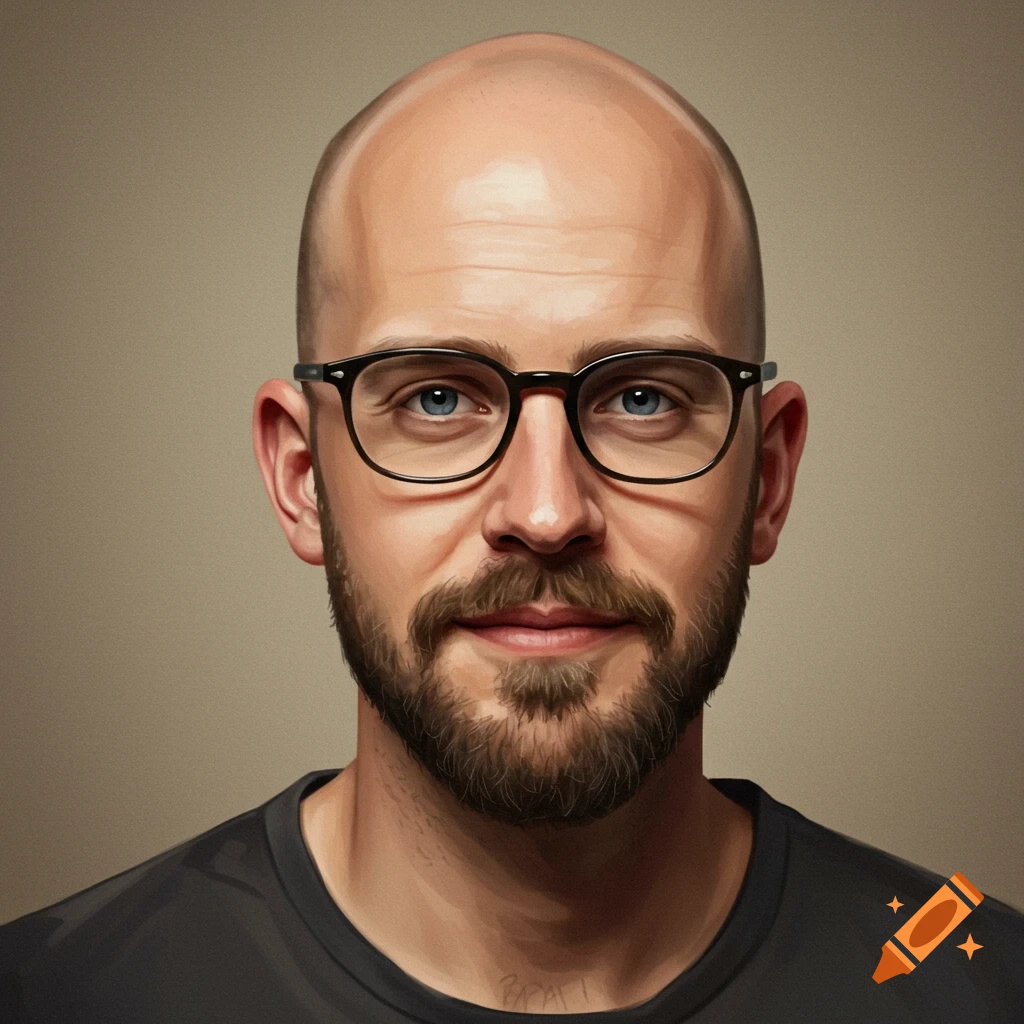A man with glasses and a beard.
