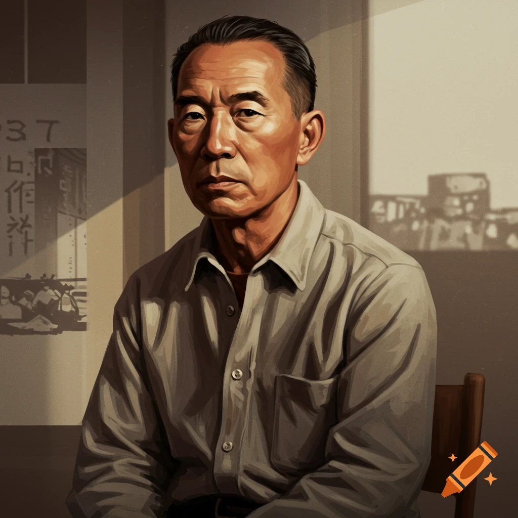 A man sitting in a room