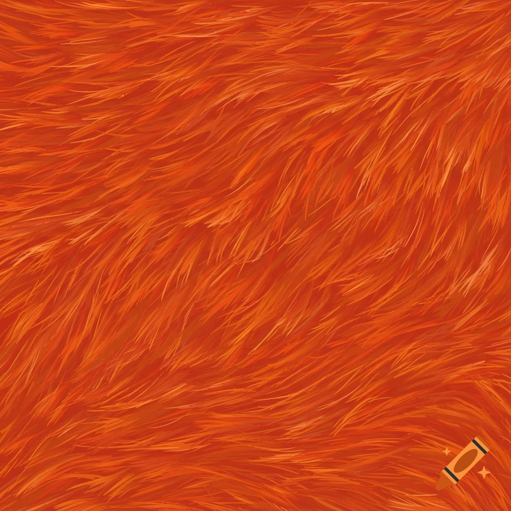 Close-up of blood orange cat fur texture.
